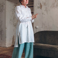 Leinenhose mit weiter Silhouette "Laima" - The Baltic Shop