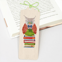 Lesezeichen aus Holz - Eule - The Baltic Shop