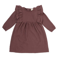 Musselinkleid mit Rüschen aus Bio Baumwolle - The Baltic Shop