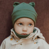 MÜTZE MIT TEDDYOHREN AUS BIO BAUMWOLLE - The Baltic Shop