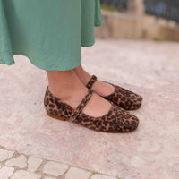 Pass Ballerinas mit Muster aus Samt - The Baltic Shop