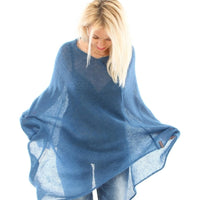 Poncho aus Kidmohair und Seide in 2 Farben - The Baltic Shop