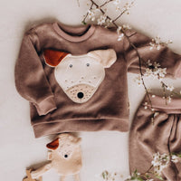 Pullover aus Bio Baumwolle mit Hund oder Schaf Motiv - The Baltic Shop