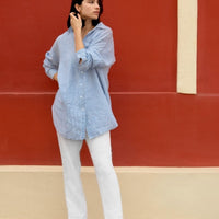 Rondo Hemd in Blau gestreift - The Baltic Shop
