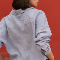 Rondo Hemd in Blau gestreift - The Baltic Shop