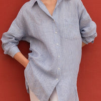 Rondo Hemd in Blau gestreift - The Baltic Shop