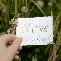 Samen - Grußkarte "Blühende Liebe" - The Baltic Shop