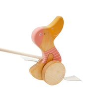 Schiebente aus Birkenholz in Rosa - The Baltic Shop