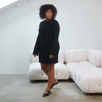 Schwarzes Minikleid aus Baumwolle - The Baltic Shop