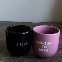 Sisi Tasse „J'adore“ in Schwarz - The Baltic Shop