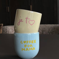 Sisi - Tasse, Kaffee für Mama, blau - The Baltic Shop