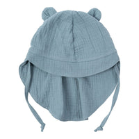 Sonnenhut aus Bio Musselin mit Teddy Ohren - The Baltic Shop