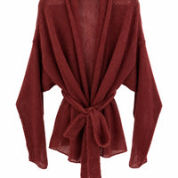 Kidmohair & Seide Strickjacke – handgefertigt in Lettland