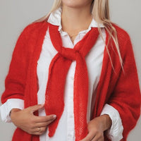 Strickweste in Wabenmuster aus Mohair und Seide - The Baltic Shop