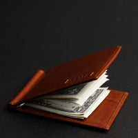The Outsider – Geldklammer-Portemonnaie aus Vachetta-Leder - The Baltic Shop