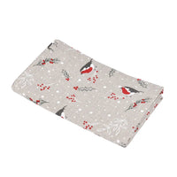 Tischläufer aus Leinen mit Weihnatsmuster - The Baltic Shop