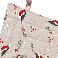 Topfuntersetzer aus Leinen mit Weihnachtlichen Motiv - The Baltic Shop