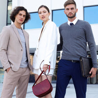 Umhängetasche aus Leder - Moonfleet, in 2 Farben - The Baltic Shop