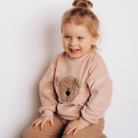 Velour Pullover mit Teddy aus Bio Baumwolle in 2 Farben - The Baltic Shop