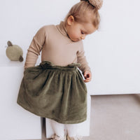 Veloursrock mit Teddyohren aus Bio Baumwolle - The Baltic Shop