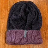 Weiche Winterhaube mit gerippten Rand - 2 Farbig - The Baltic Shop