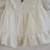 Weißes Leinenkleid für Babies - The Baltic Shop