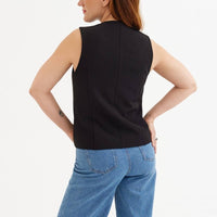 Weste 'HAGUE' | schwarze, taillierte, klassische Anzugweste - The Baltic Shop