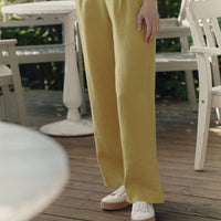 Willow Hose aus Leinen in Curry - The Baltic Shop