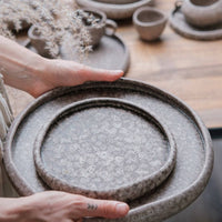 YUTORI Teller DUNE - organisches Steingut - The Baltic Shop