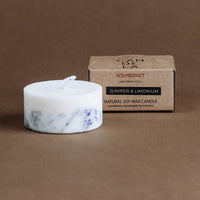 Bio Sojawachskerze mit Wacholder und Limoniumduft - The Baltic Shop