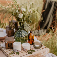 Handgegossene Sojawachskerze mit Bernstein - The Baltic Shop