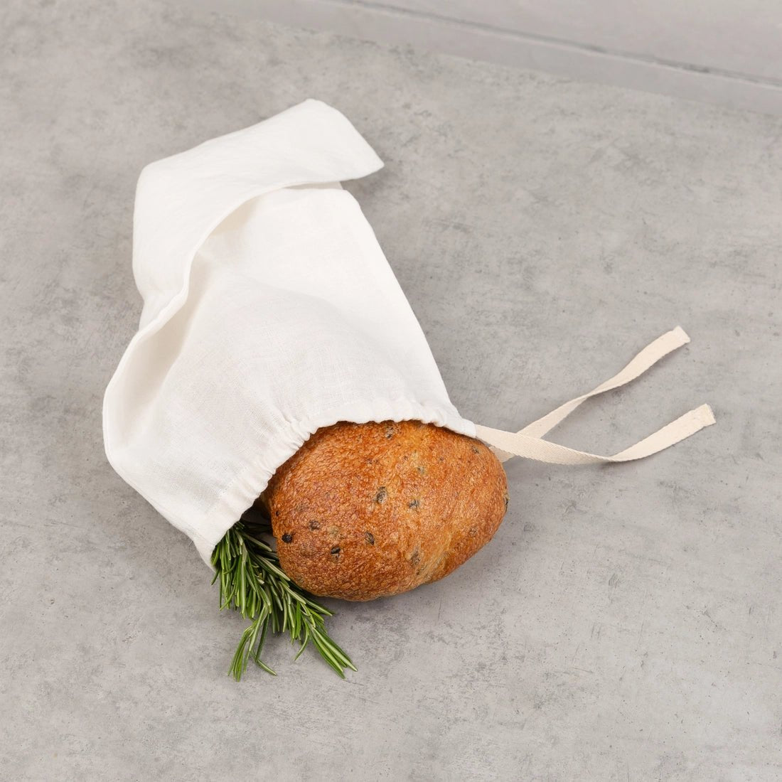Natrlicher Brotbeutel aus 100% Hanf - The Baltic Shop