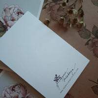 Romantische Vintage-Rosenkarte, gefaltete Karte - The Baltic Shop