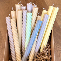 Set von 2 Stabkerzen aus Soja und Raps Wachs - The Baltic Shop