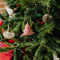 Weihnachtsbaumschmuck aus Naturleinen, 4er-Set - The Baltic Shop