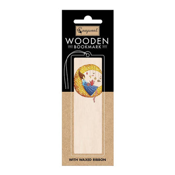 Lesezeichen aus Holz - Mondträume