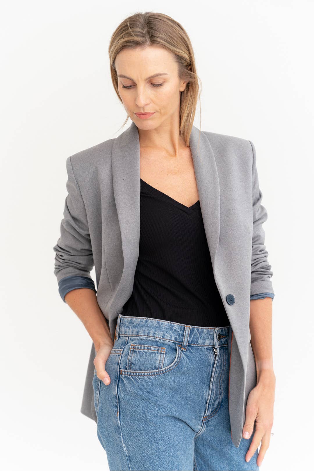 Top 'ELBA' | weicher Bambusstoff in schwarz