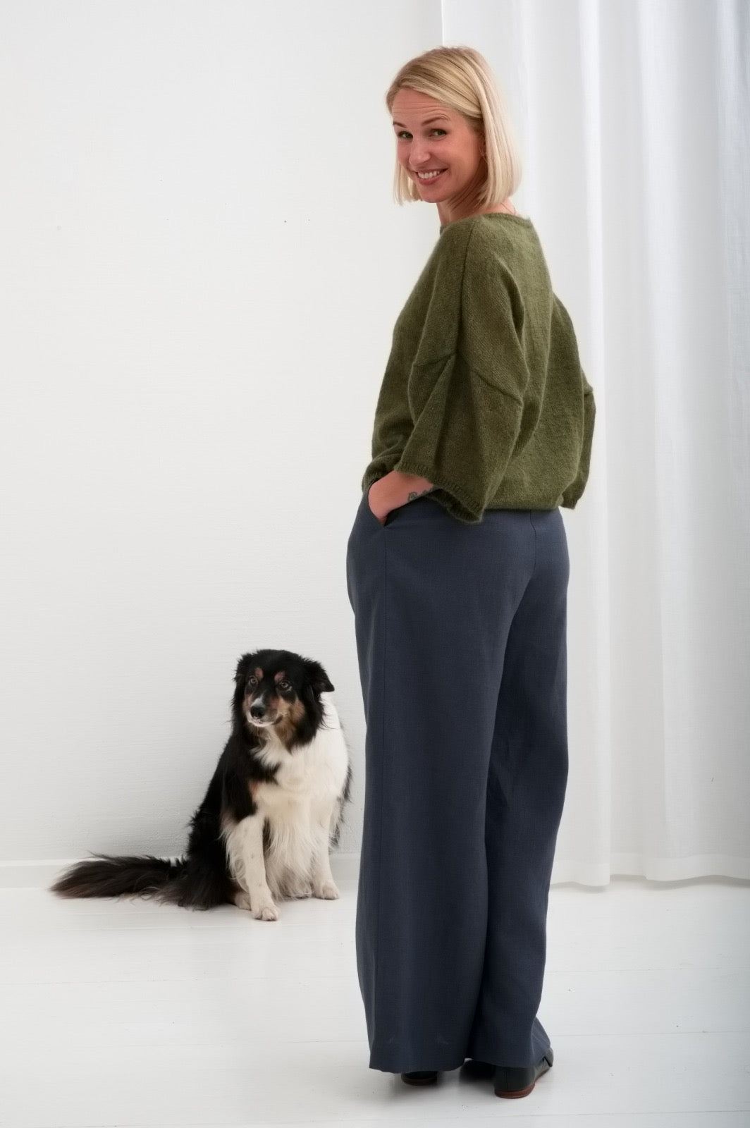 Weite Leinenhose "Elisa" in 4 Farben AW26