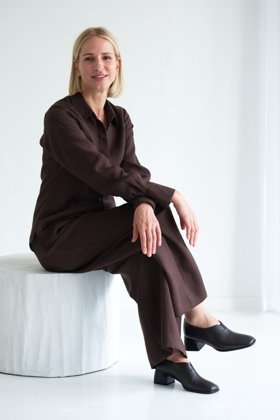 Weite Leinenhose "Elisa" in 4 Farben AW26