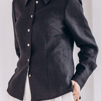 Zeitloses Hemd aus Leinen "Dina"