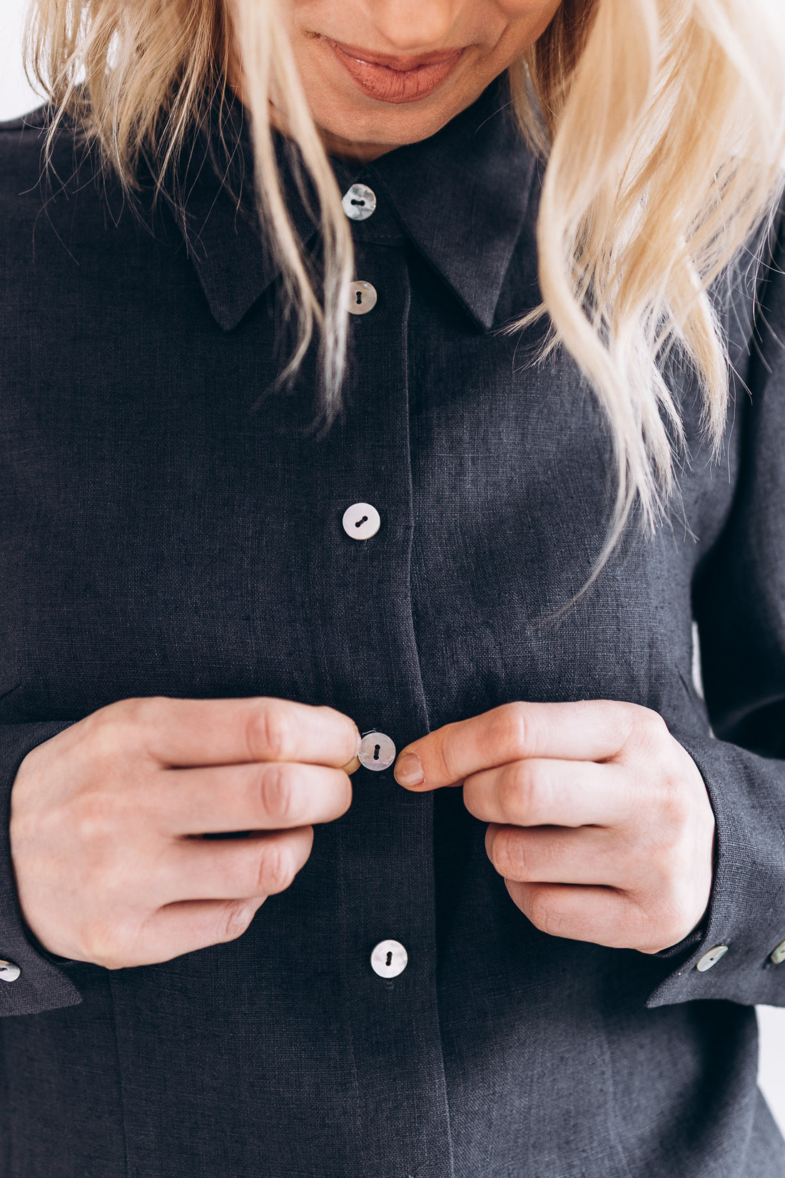 Zeitloses Hemd aus Leinen "Dina"
