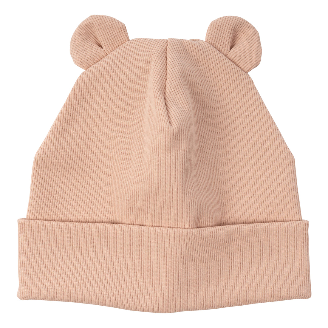 Haube aus Bio Baumwolle mit Teddy Ohren