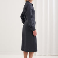 Leinenkleid mit lange Ärmel "Una" AW26