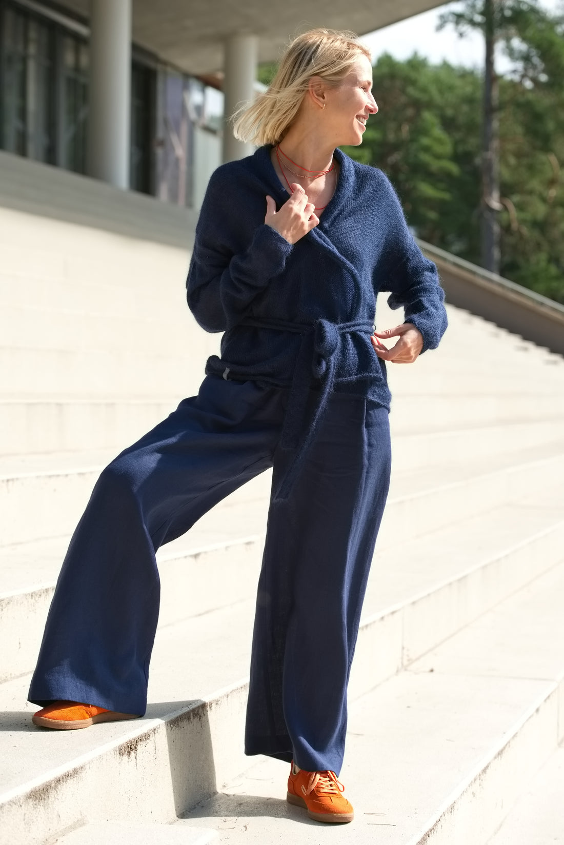 Weite Leinenhose "Elisa" in 4 Farben AW26