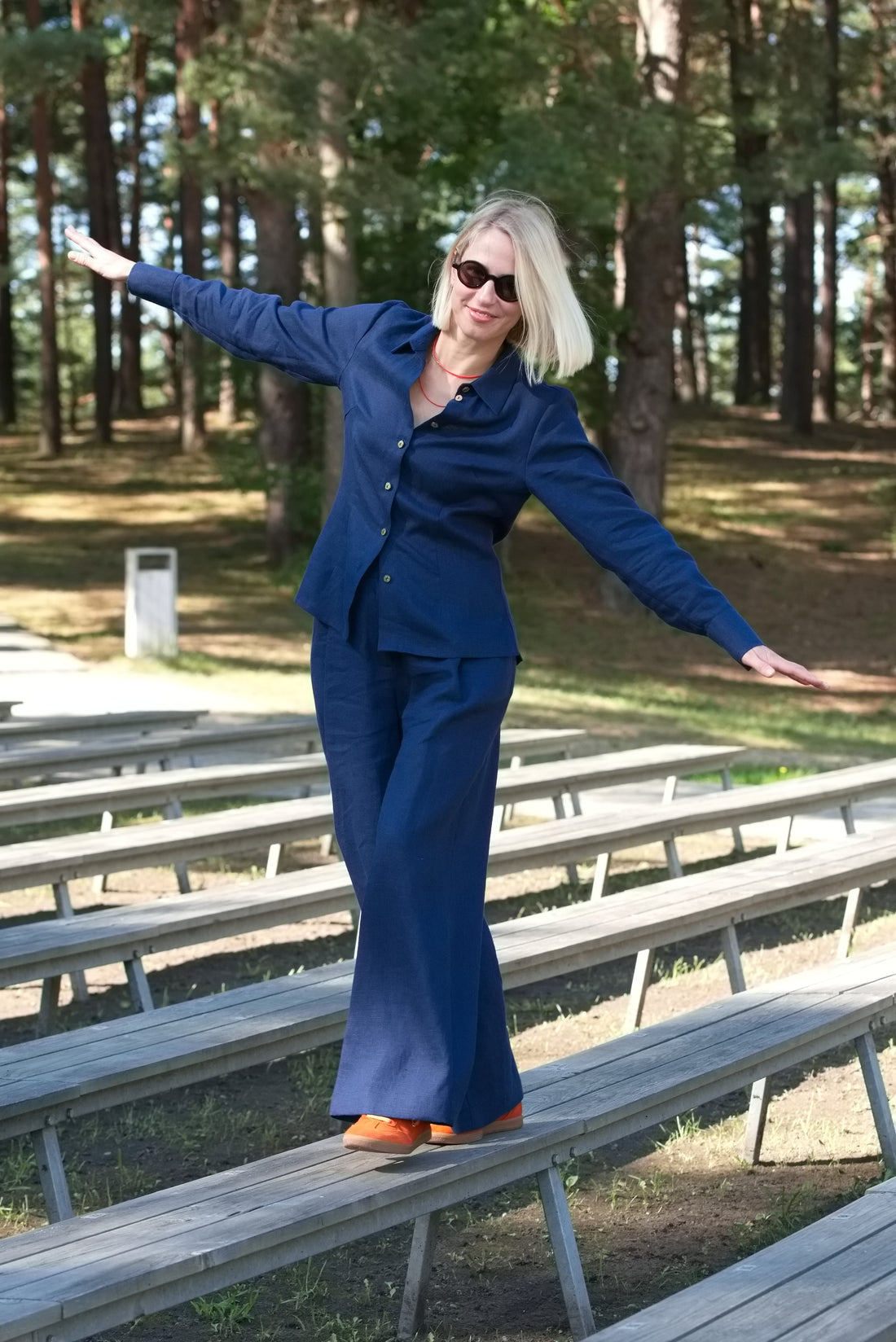 Weite Leinenhose "Elisa" in 4 Farben AW26