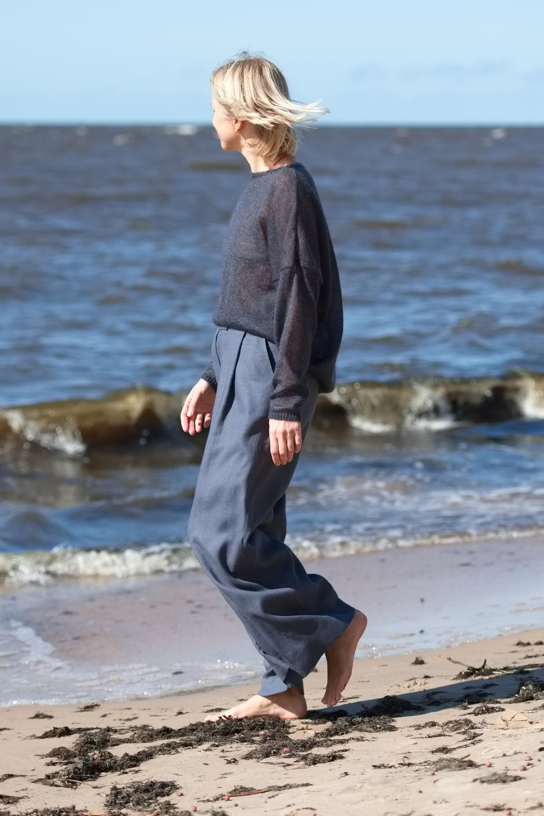 Weite Leinenhose "Elisa" in 4 Farben AW26