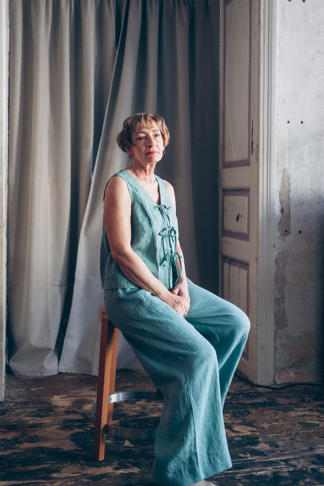 Leinenhose mit weiter Silhouette "Laima"