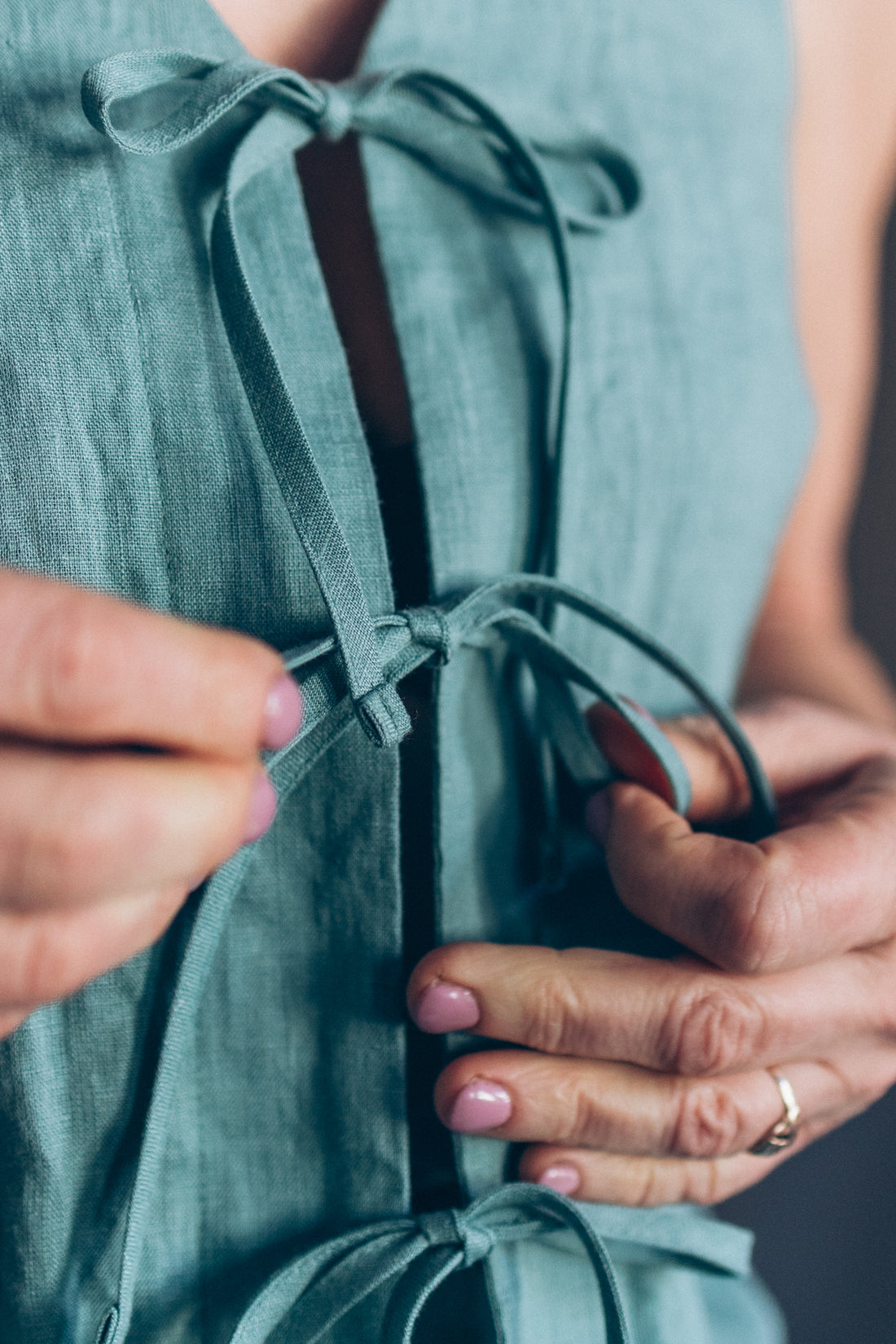 Ärmelloser Top aus Leinen "Luise"