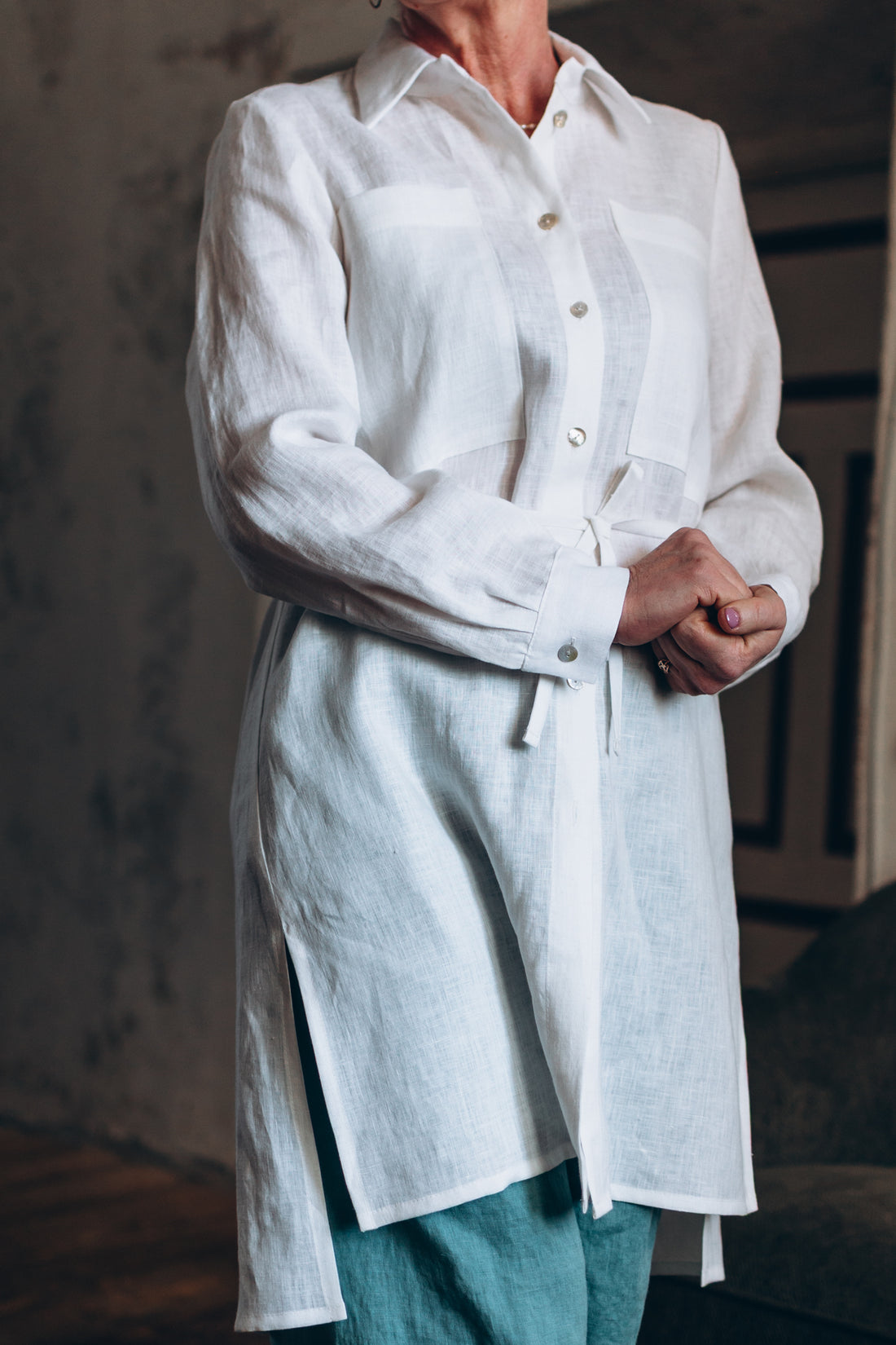 Leinen-Hemdkleid "Gaida"