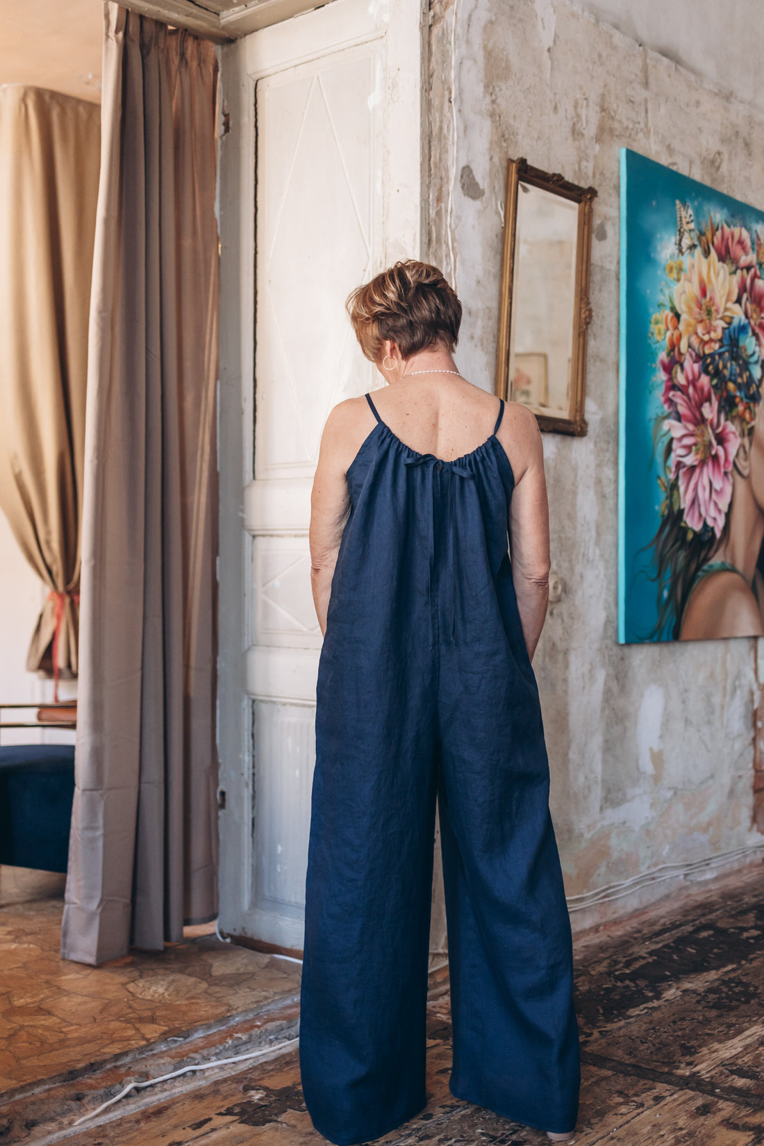 Overall aus leichten Leinen "Paula"